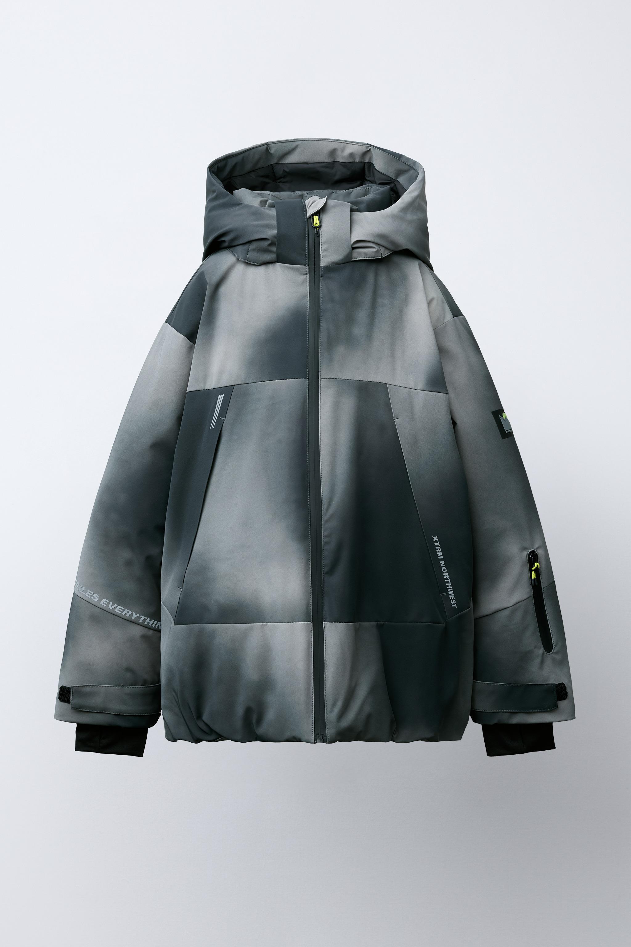 RECCO® SYSTEM SKI COLLECTION TIE DYE WATER RESISTANT AND WINDPROOF DETACHABLE HOODIE JACKET